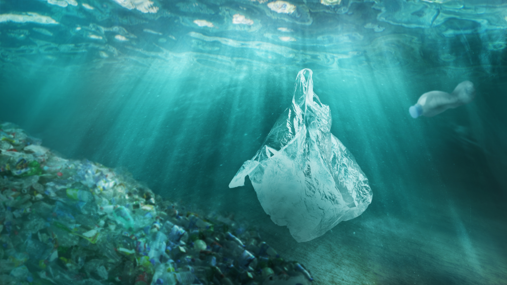 Plastična vrećica i otpad u moru kao simbol zagađenja okoliša